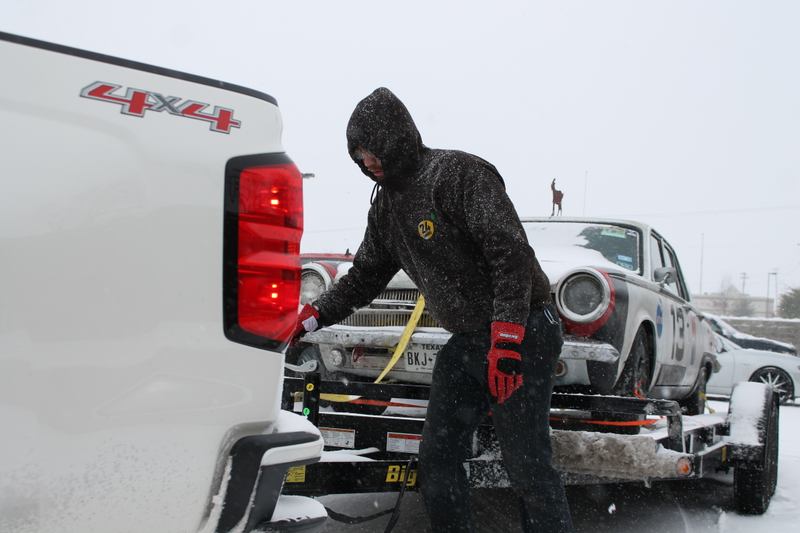Illustration for article titled I Towed A Dodge Dart In Texas Snow With A Silverado 1500 And Didn't Die